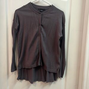 Women’s Armani exchange cardigan size med in brown gray